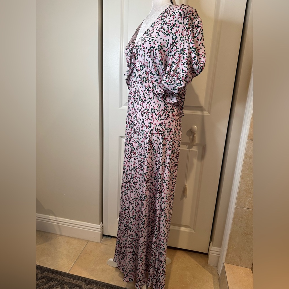 Diane Von Furstenberg Silk Short Sleeve Maxi Dress - Picture 4 of 6